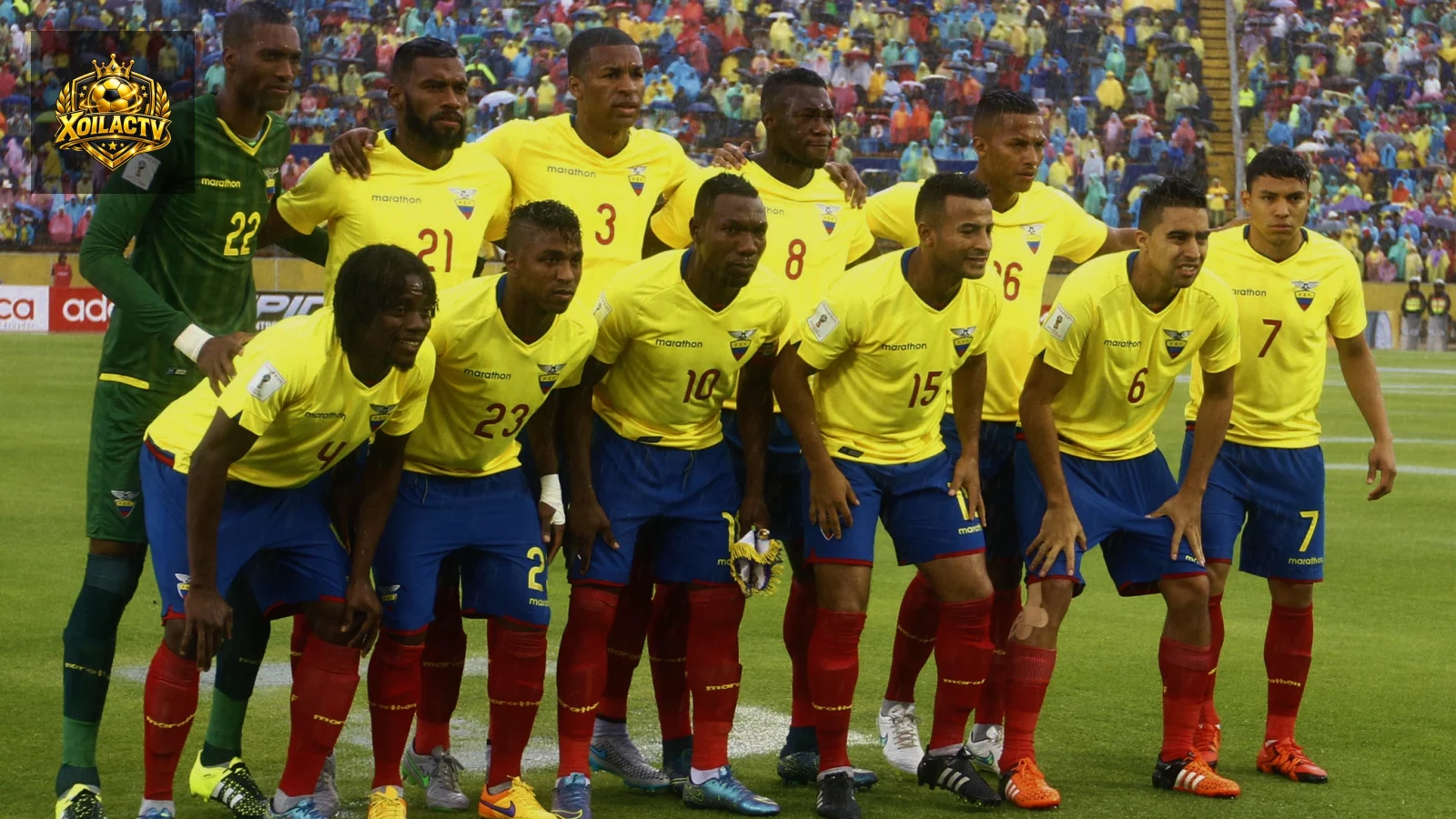 Cầu thủ Bolivia thi đấu với Ecuador trong một trận quốc tế