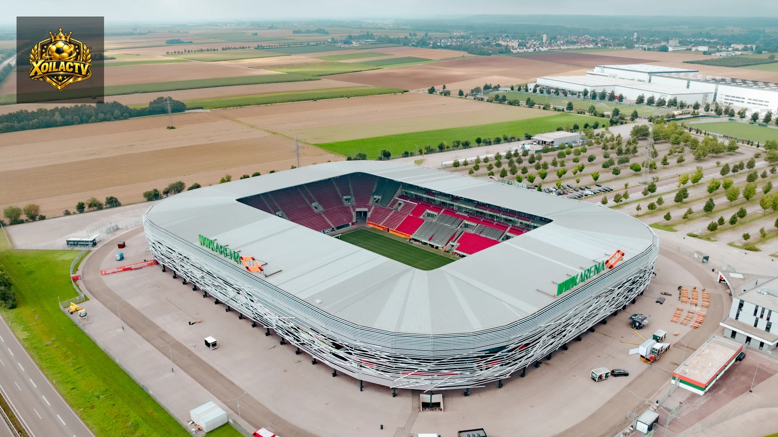 Mặt ngoài WWK Arena ở Augsburg