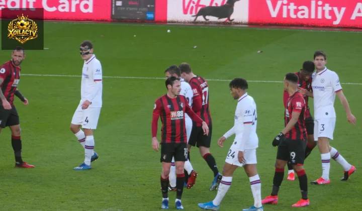 Cầu thủ Chelsea và AFC Bournemouth trong một trận đấu tư liệu